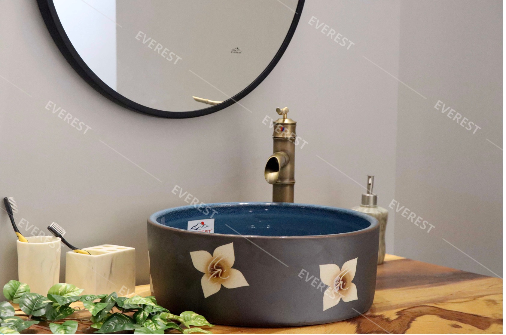 Chậu sứ Mỹ thuật - Lavabo đặt bàn Mỹ thuật