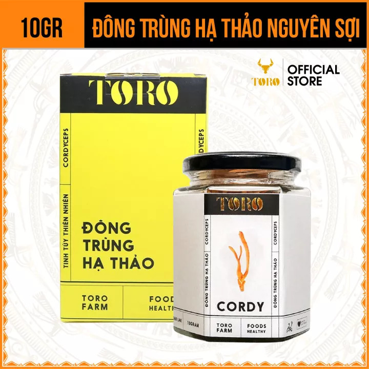 Đông Trùng Hạ Thảo Toro Sấy Thăng Hoa Nguyên Sợi | TORO FARM