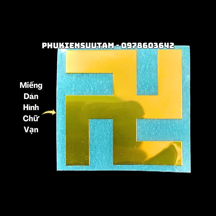 Miếng Dán Hình Chữ Vạn, chất liệu: nhựa Plastic - SP006171