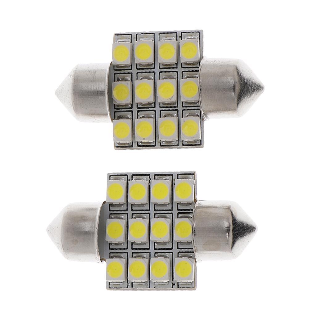 12V 6000~7000K Universal Car Roof Dome Map Reading Over Head Light Lamp Bulb