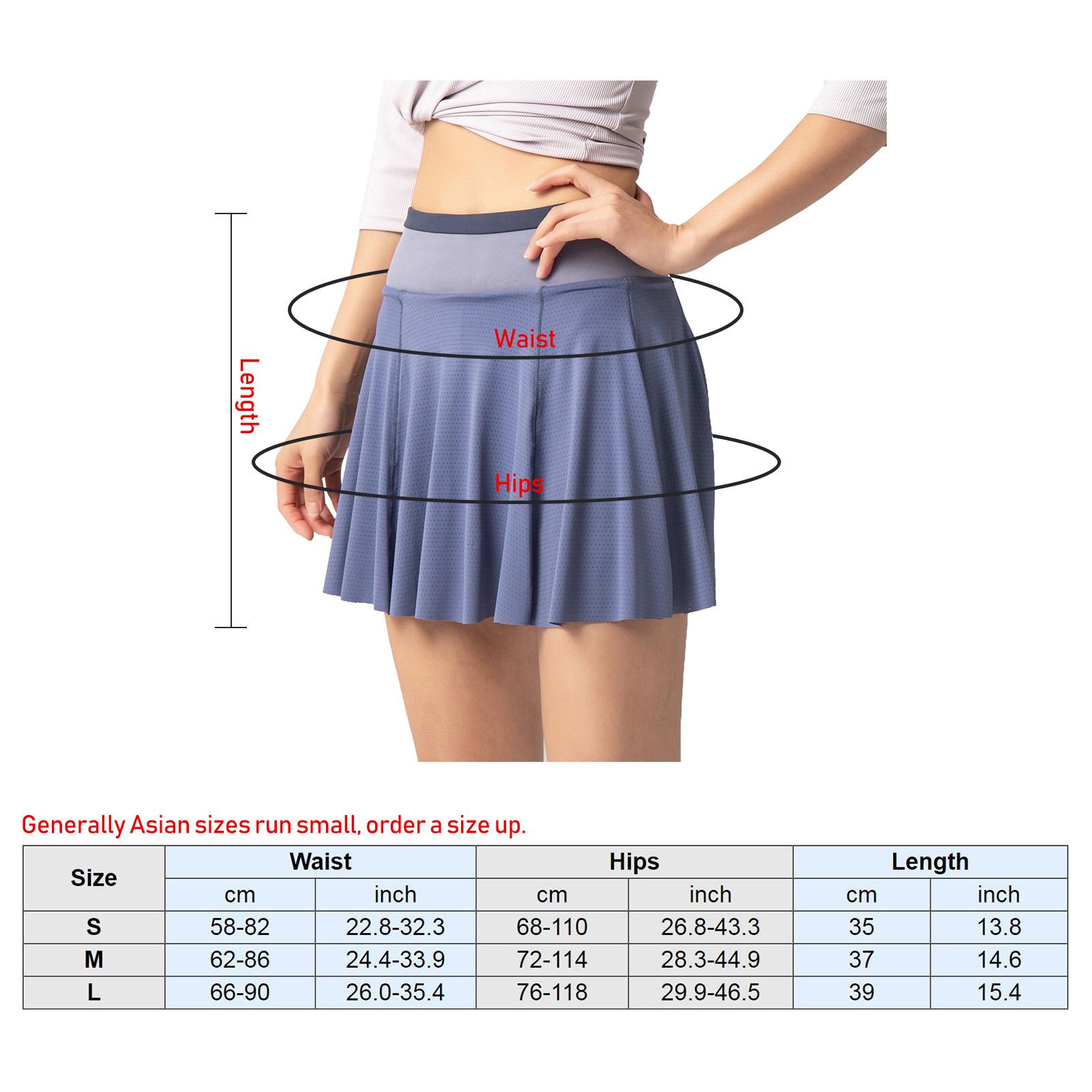 Váy ngắn thể thao nữ 2 trong 1 Lining Pocekt nhanh khô cho Chạy bộ Yoga Thể dục thể thao