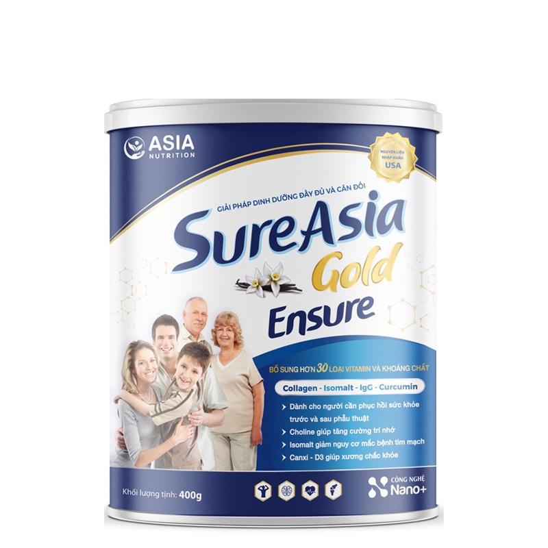 Sữa bột Sure Asia Gold en sure cao cấp ASIA NUTRITION 900g cao cấp nguyên liệu nhập khẩu Mỹ tác dụng tốt cho sức khỏe