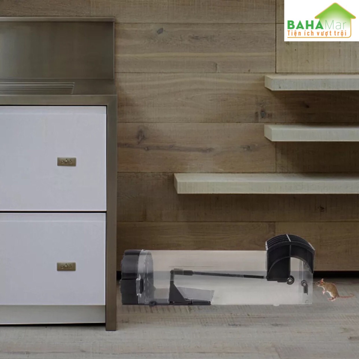 BẪY CHUỘT THÔNG MINH NHÂN ĐẠO TỰ ĐỘNG KHÓA "BAHAMAR" dụ chuột vào và khóa lại để chuột không thoát ra được và yếu dần