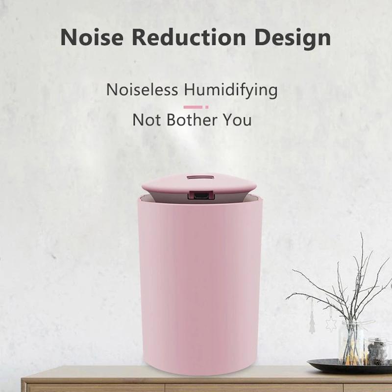 ELOOLE Mini Máy Tạo Độ Ẩm Không Khí Cho Văn Phòng Nhà USB Bình Hương Thơm Khuếch Tán Ánh Sáng Đèn LED Xịt Phun Sương Tạo AirRefresher Ẩm Tặng