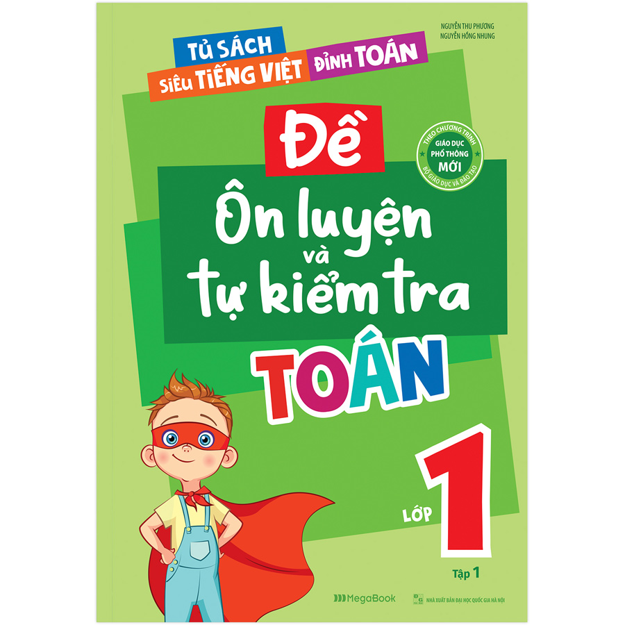 Combo 4 Cuốn Đề Ôn Luyện Và Tự Kiểm Tra Toán + Tiếng Việt Lớp 1