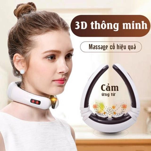 Gối Massage Cổ Vai Gáy Mát Xa Toàn Thân Đa Năng Bằng Xung Điện - Máy Massage Neck Massager - Topbanchaynhat