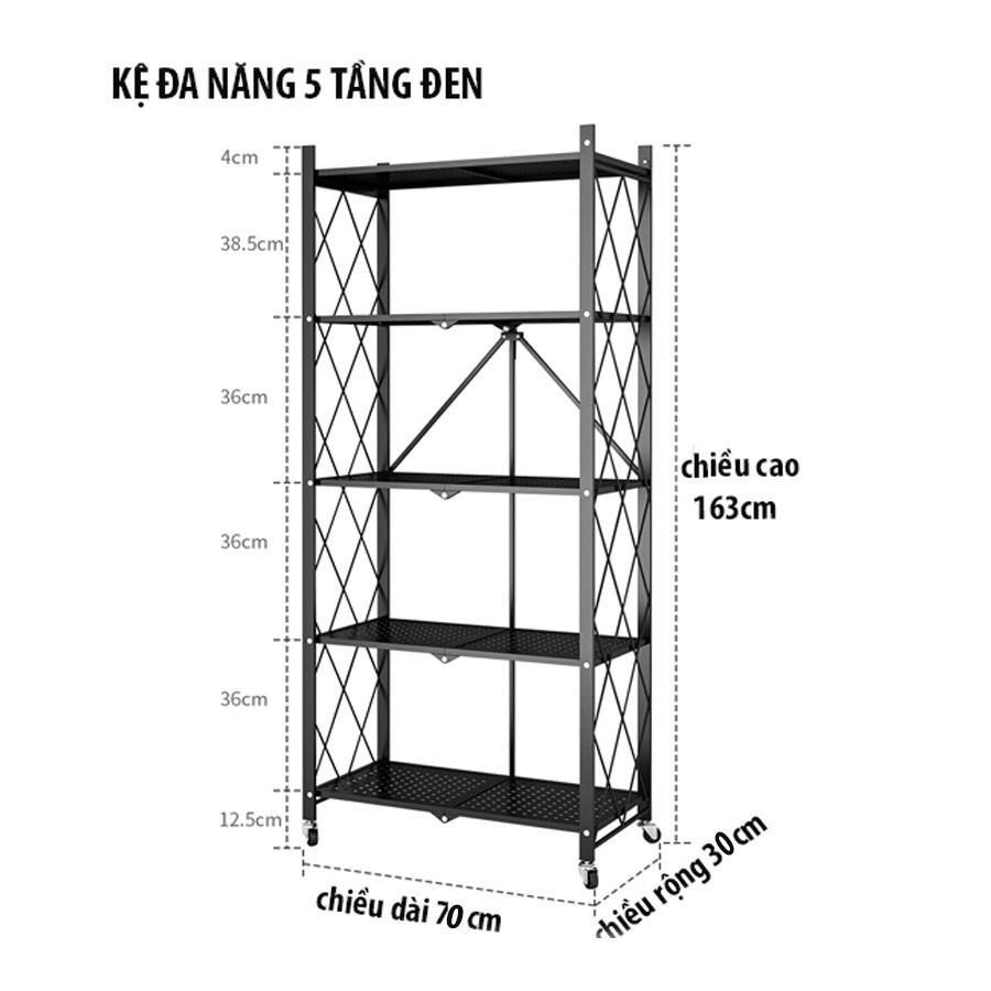 Kệ Bếp Gấp Gọn Đa Năng - Kệ Gấp Gọn Đa Năng 4 Tâng tiện tích trong nhà
