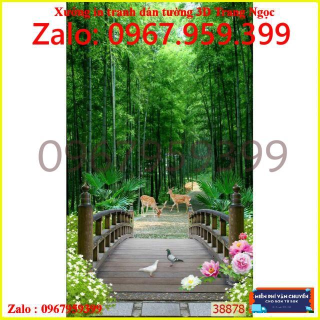 Tranh dán tường 3D KT 80x120 cm