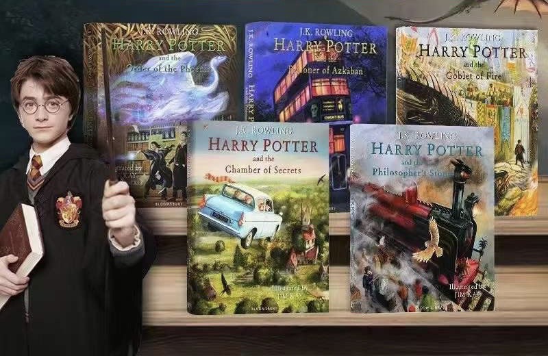 Harry potter nhập màu 5q bìa cứng kèm audio