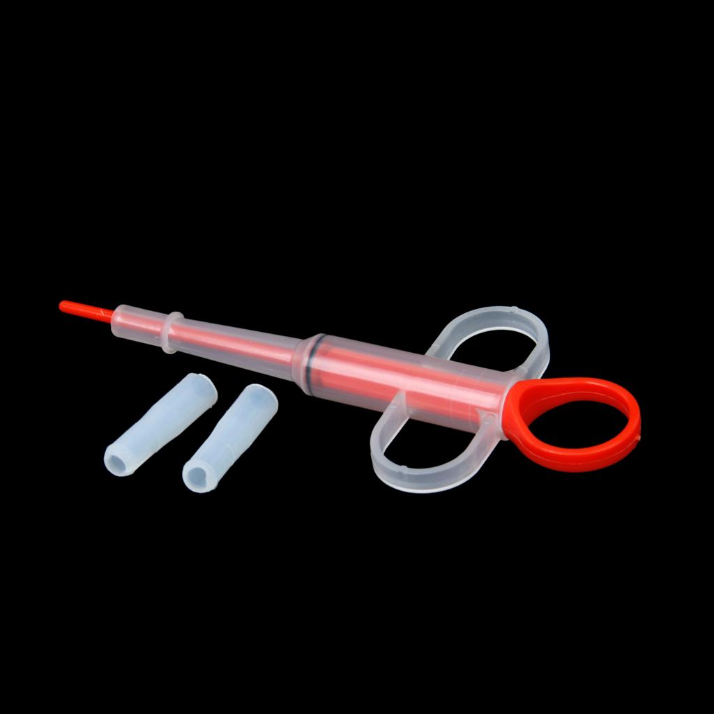 Pet Dog Cat Capsule Tablet Pill Gun Piller Pusher Syringe Doser Set Red