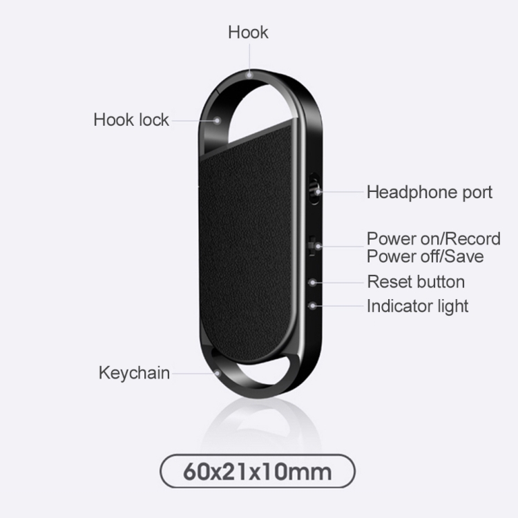 KHUYẾN MÃI KHỦNG, SỐ LƯỢNG CÓ HẠN - ROGTZ - Máy ghi âm kỹ thuật số SK008 Chống va đập Ghi âm đa hướng Lọc tạp âm Dung lượng 8GB, pin lithium 30 giờ 7 chế độ EQ Định dạng WAV Kết nối dễ dàng USB2.0 Hội thảo Học tập Nói chuyện Hàng Chính Hãng