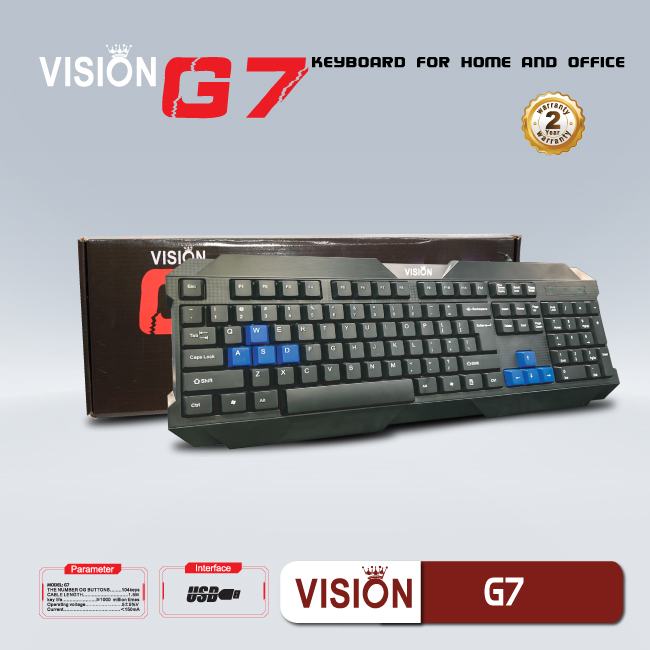 Bàn Phím Chuyên Game Vision G7 - JL - HÀNG CHÍNH HÃNG