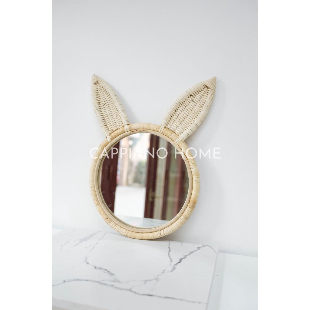 Gương Mây Thỏ Trắng xinh xắn - gương treo decor phòng trang trí nhà cửa, gương treo nhà tắm tiện ích | Cappiano Hom De