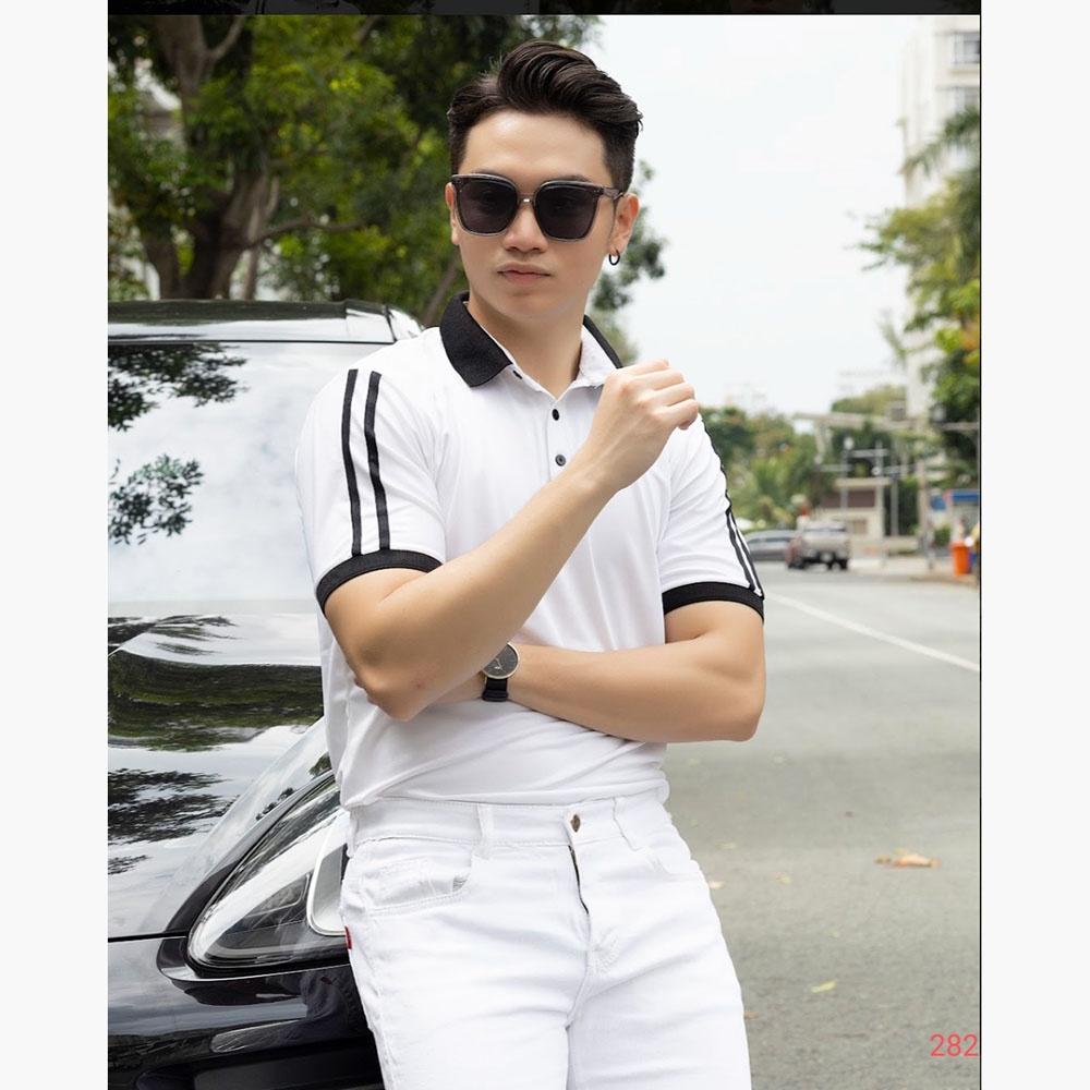 Áo thun polo nam cổ bẻ tay ngắn Vải Thun Cotton cá sấu Cao Cấp co giãn 4 chiều mặc mát, co giãn Skymen fashion