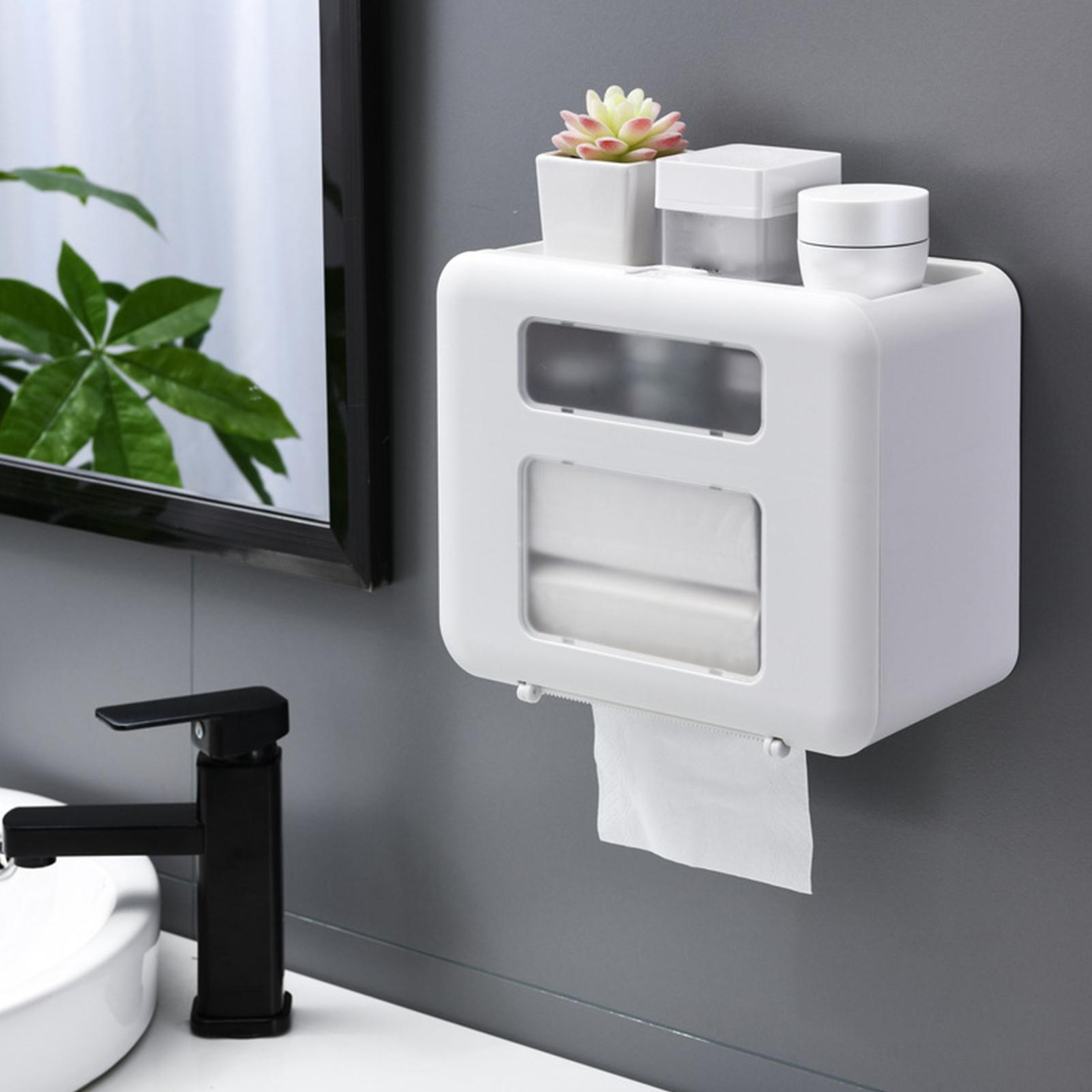 Hộp đựng giấy vệ sinh treo tường sử dụng vật liệu ABS chất lượng cao, bền, đáng tin cậy và an toàn