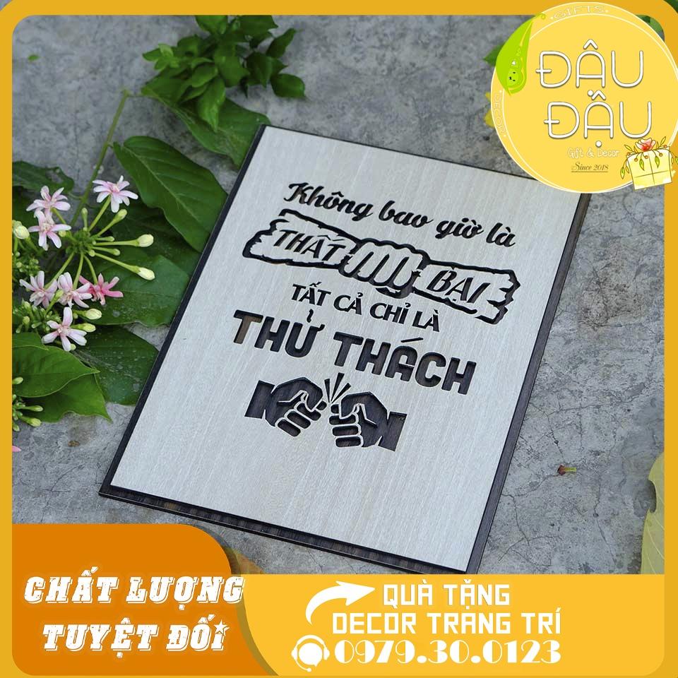Tranh tạo động lực "Không bao giờ là thất bại tất cả chỉ là thử thách️️"