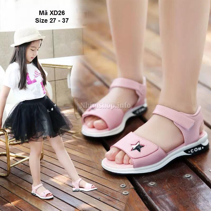 Sandal bé gái - giày dép trẻ em 3 - 12 tuổi XD26