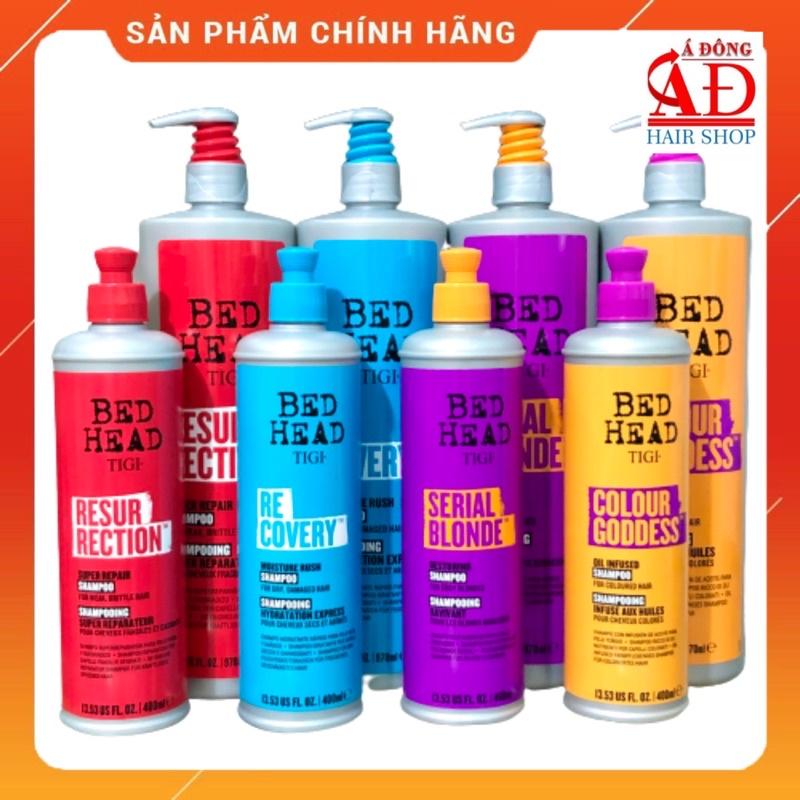 BỘ GỘI XẢ TIGI BEDHEAD ĐỎ XANH VÀNG TÍM CHÍNH HÃNG MỸ - PHỤC HỒI GIỮ MÀU LÀM PHỒNG TÓC