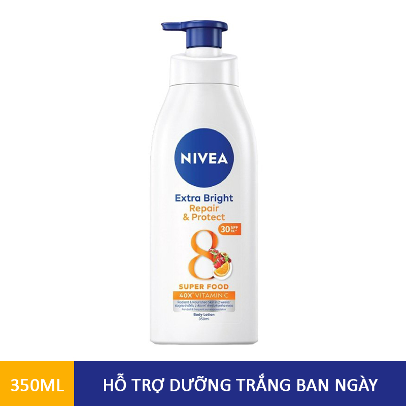 (B2B)Sữa Dưỡng Thể Dưỡng Trắng Nivea Giúp Phục Hồi &amp; Chống Nắng SPF 30 (350ml) - 88311
