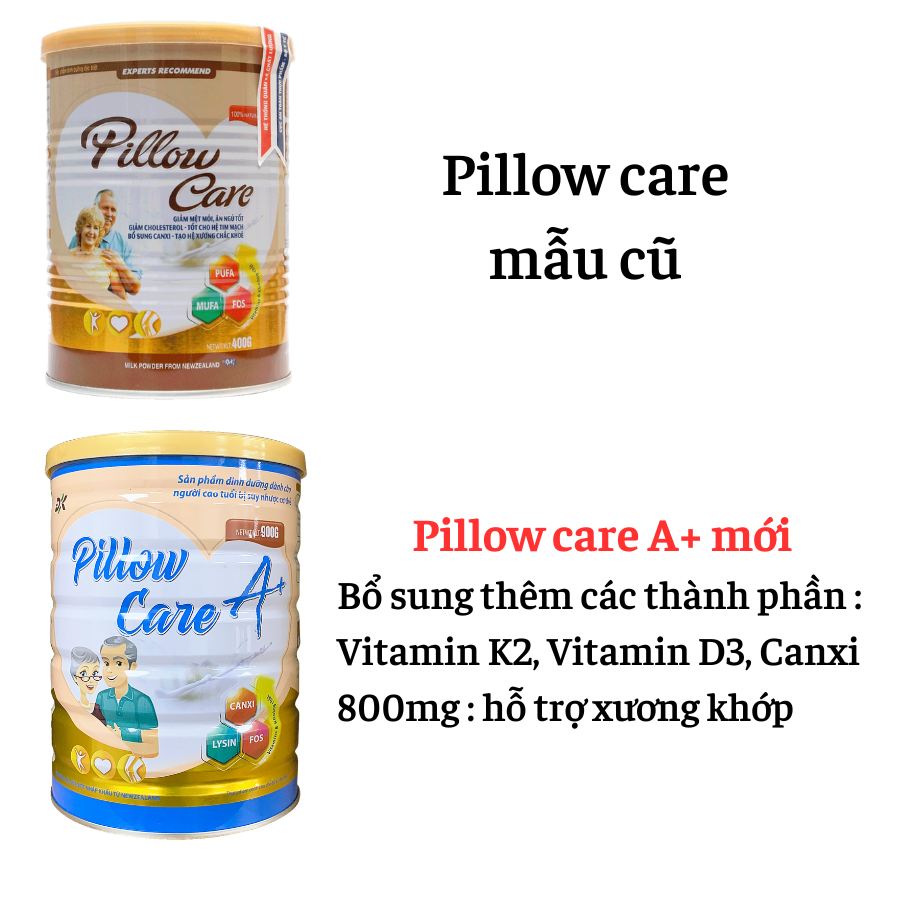 Sữa Bột Cho Người Lớn Phục Hồi Sức Khỏe Sau Khi Ốm Tăng Sức Đề Kháng Bổ Sung Vitamin Khoáng Chất Pillow Care A+