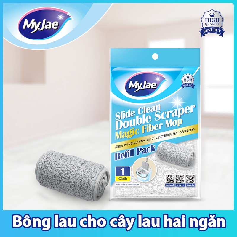 Bông lau cây lau nhà sợi fiber kỳ diệu maxi MyJae