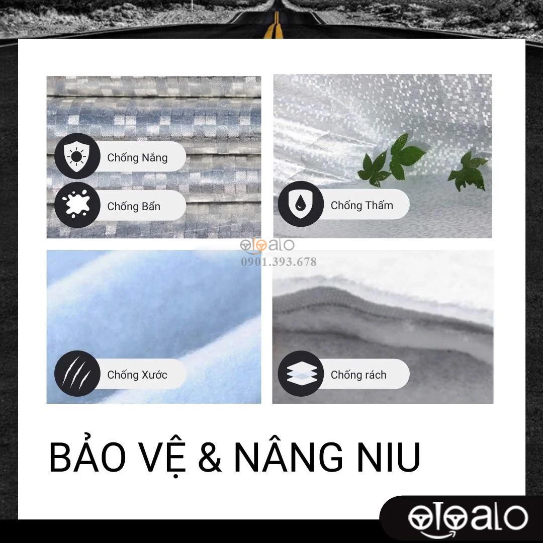 Bạt phủ xe ô tô Kia Quoris vải dù 3 lớp CAO CẤP BPXOT