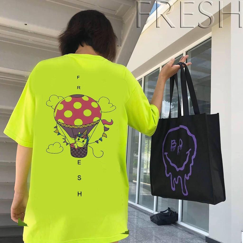 Áo thun gấu hành tinh tay lỡ nam nữ, áo phông form rộng unixe chất cotton mát mịn thấm hút mồ hôi