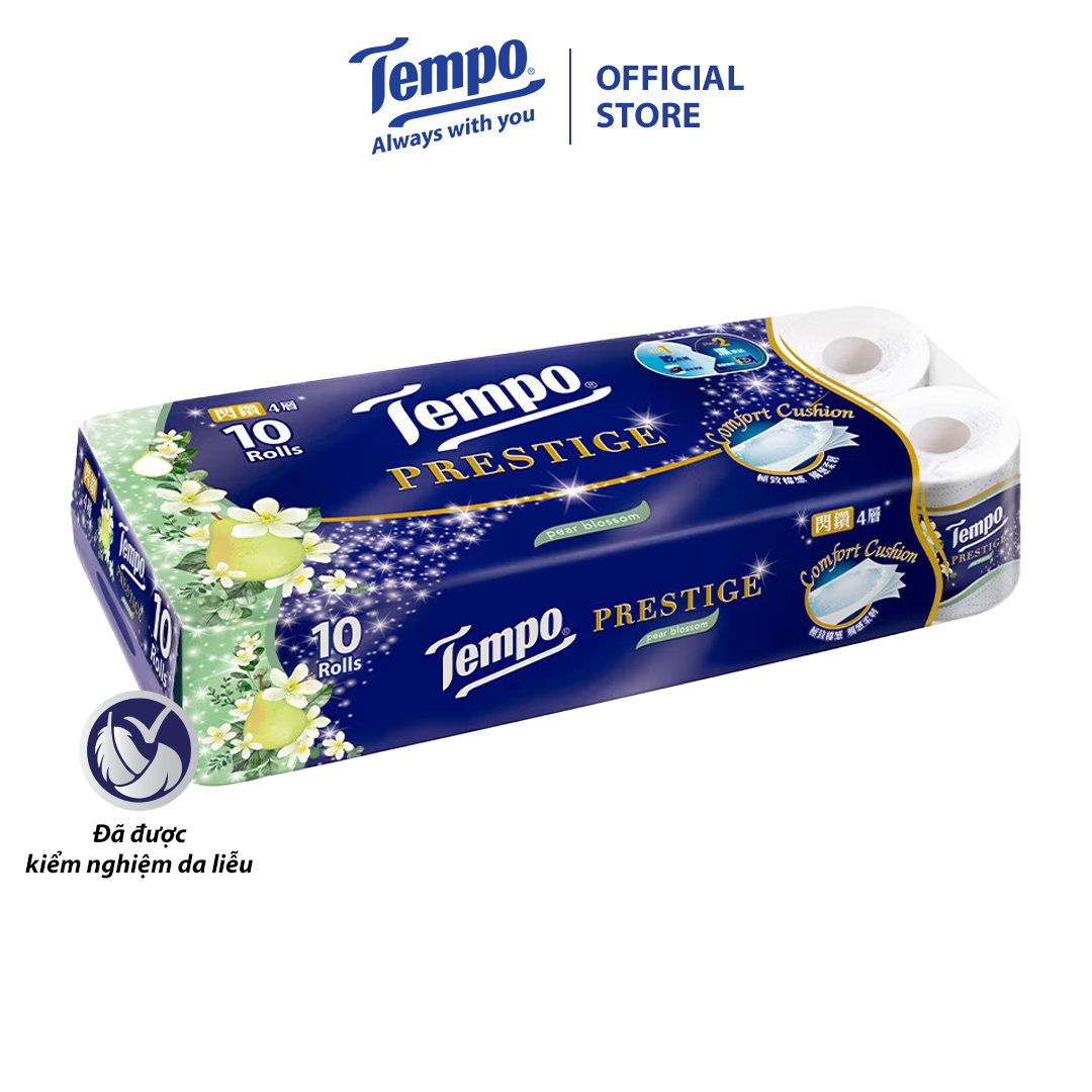 Giấy vệ sinh cao cấp Prestige Mềm Mại - 4 lớp bền dai, an toàn - Thương Hiệu Đức