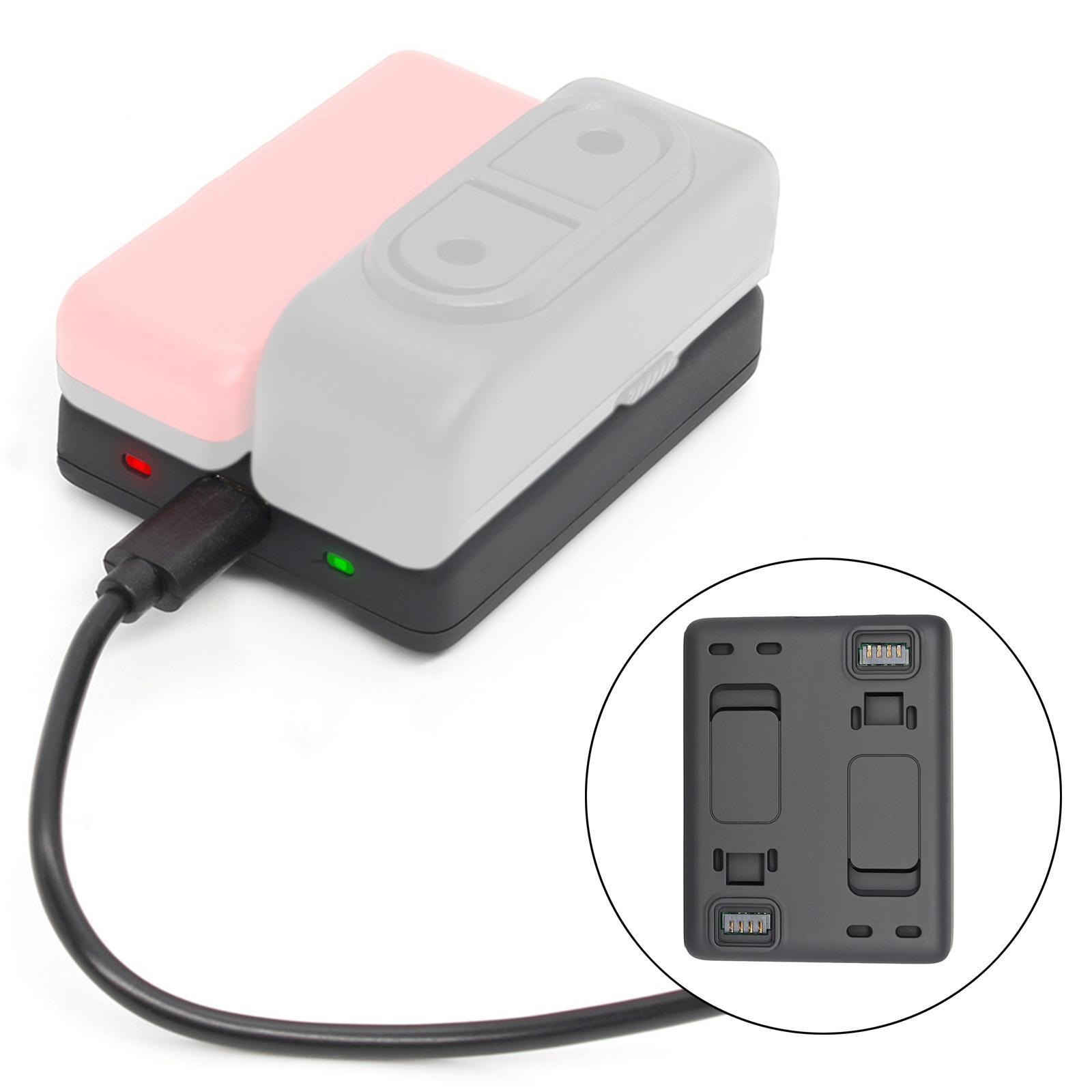 Dual Battery Charger Camera Battery Dock for R Action Camera