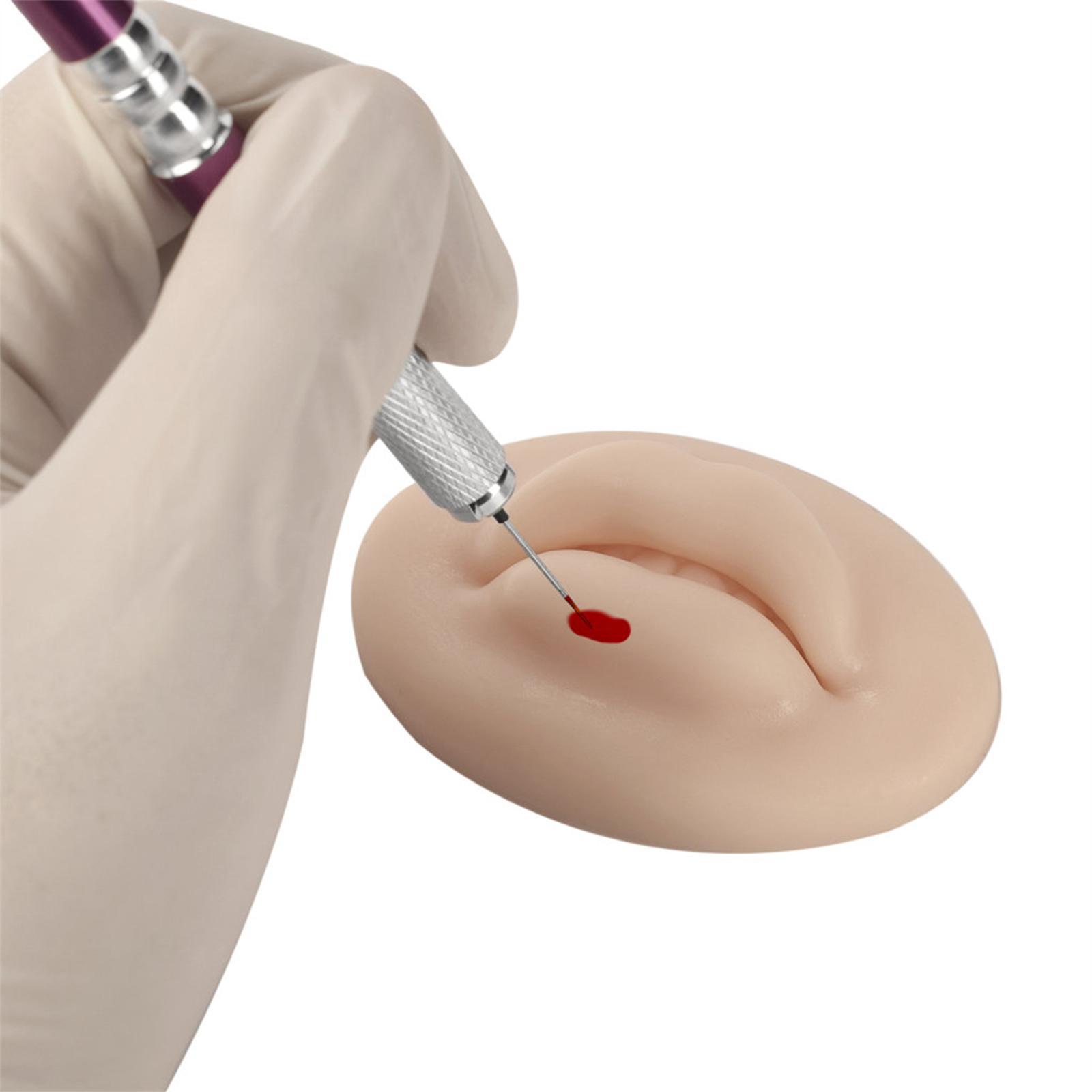 3D Silicone Lip Practice Skin Waterproof for Training Accessories Skin