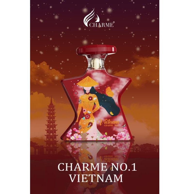 Nước Hoa Nữ CHARME No.1 VIETNAM Hương Thơm Truyền Thống Với Hoa Sen Anh Thảo Và Hoa Lan Nam Phi 100ml