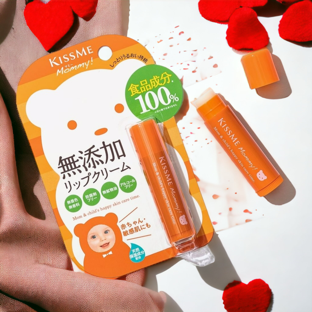 Kem Dưỡng Môi Kissme Mommy Cấp Ẩm Dành Cho Bé Từ 6 Tháng Tuổi Và Làn Da Nhạy Cảm Lip Cream N (2.5g)