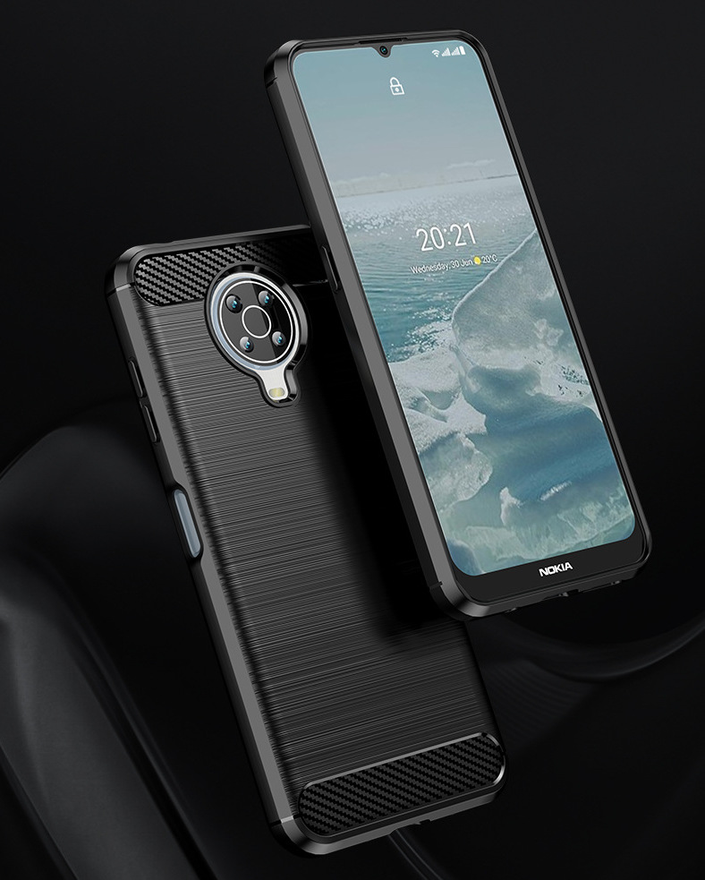 Ốp lưng chống sốc Vân Sợi Carbon cho Nokia G10/ G20 - Hàng nhập khẩu