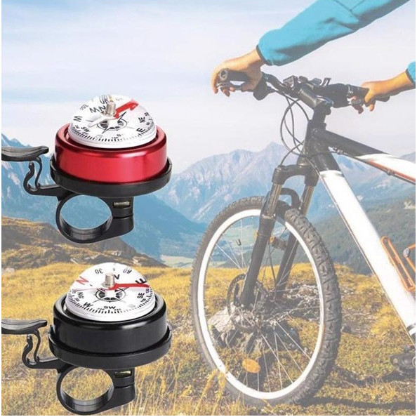 Chuông la bàn Homesheel gắn ghi đông xe đạp điện, xe đạp thể thao, xe đạp thể thao MTB ( Màu bạc)