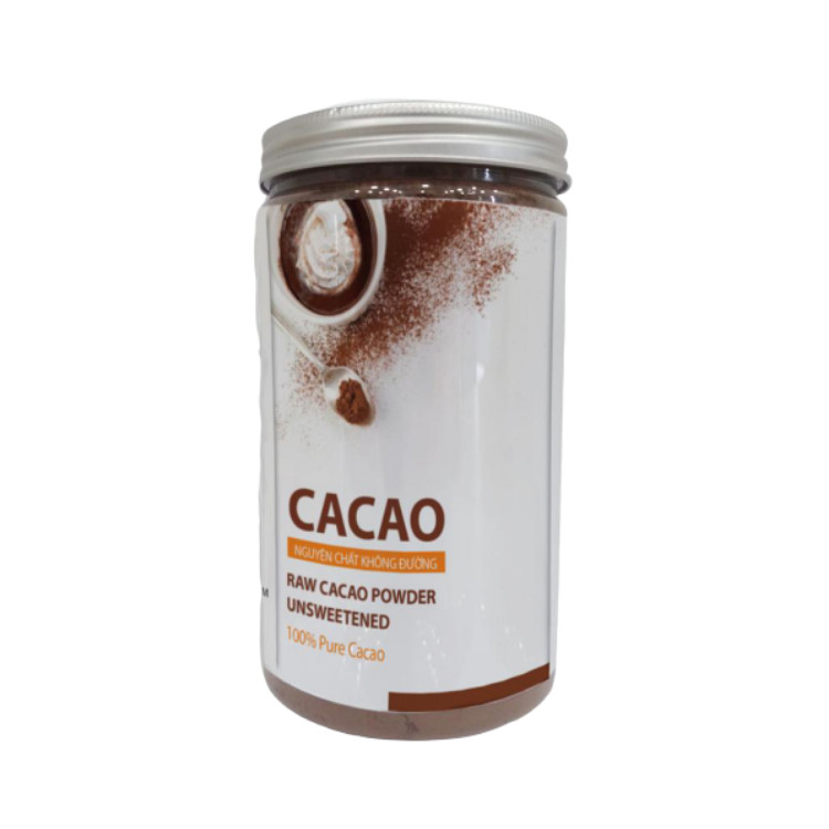 Cacao Nguyên Chất Không Đường Hỗ Trợ Giảm Cân Hũ 440gr - Cafecacao4u