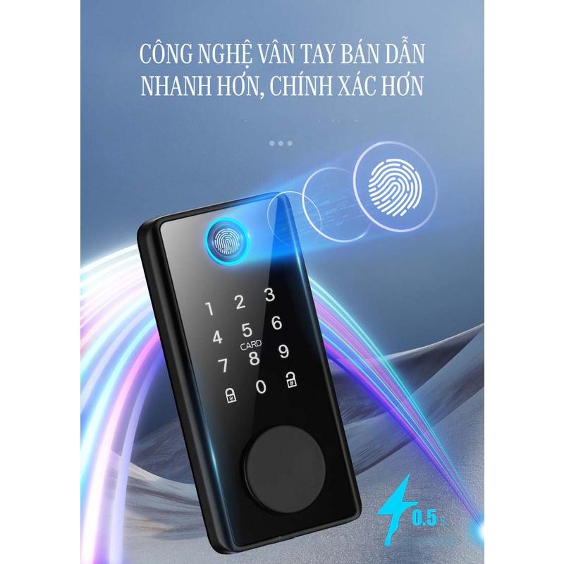 Ultralock DS01 Chốt khóa vân tay tự động, thay thế khóa cóc truyền thống dễ dàng