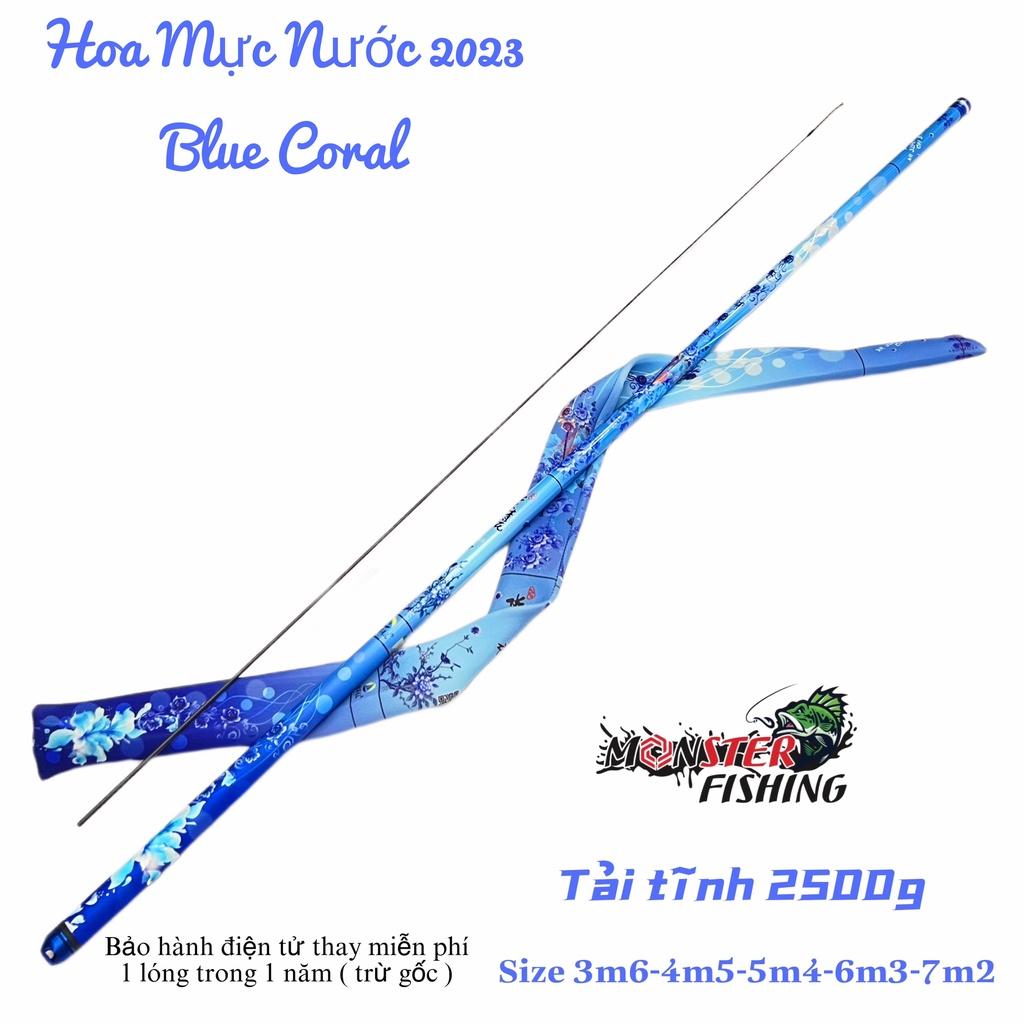 Cần câu tay Hoa Mực Nước 2023 phiên bản Blue Coral - nhẹ,đẹp,phù hợp câu tổng hợp