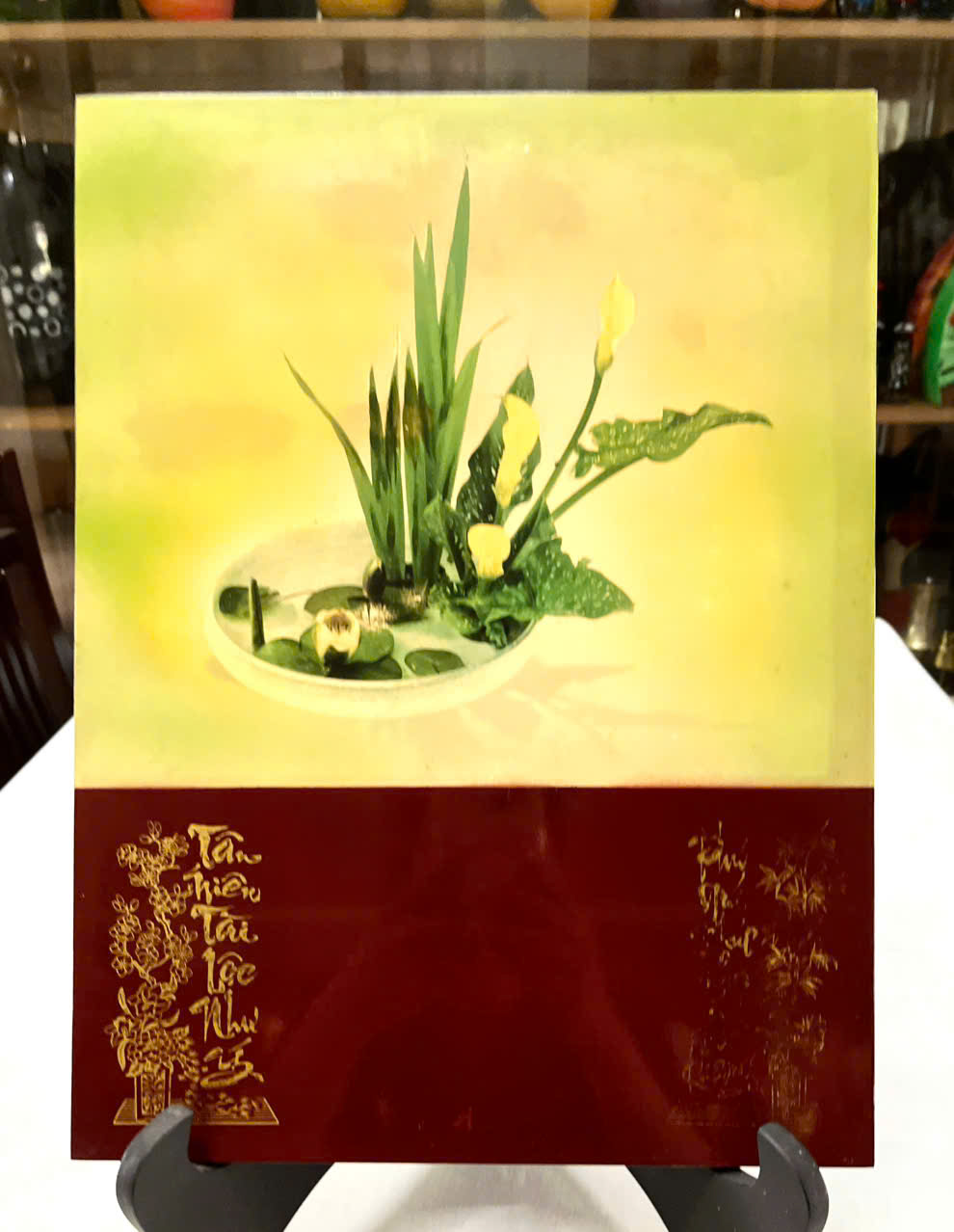 Tranh lịch sơn mài cao cấp Thanh Bình Lê size 30x40 cm treo tường, trang trí nhà cửa, văn phòng, quà tặng tân gia, tặng