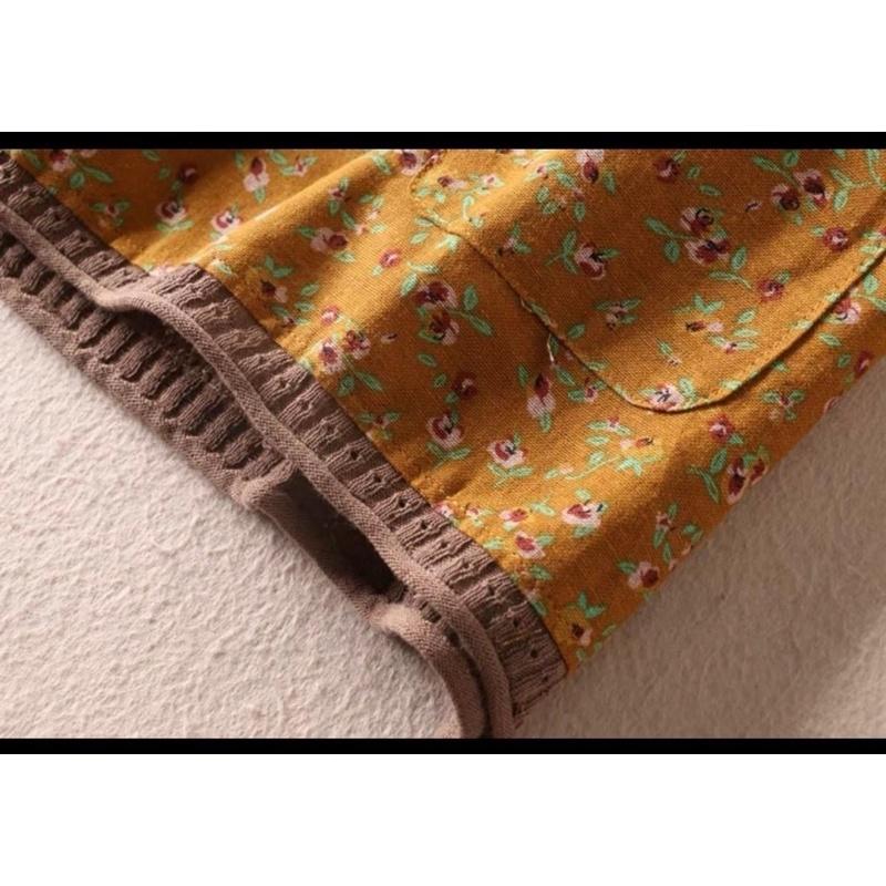 áo linen sọc và hoa trẻ trung