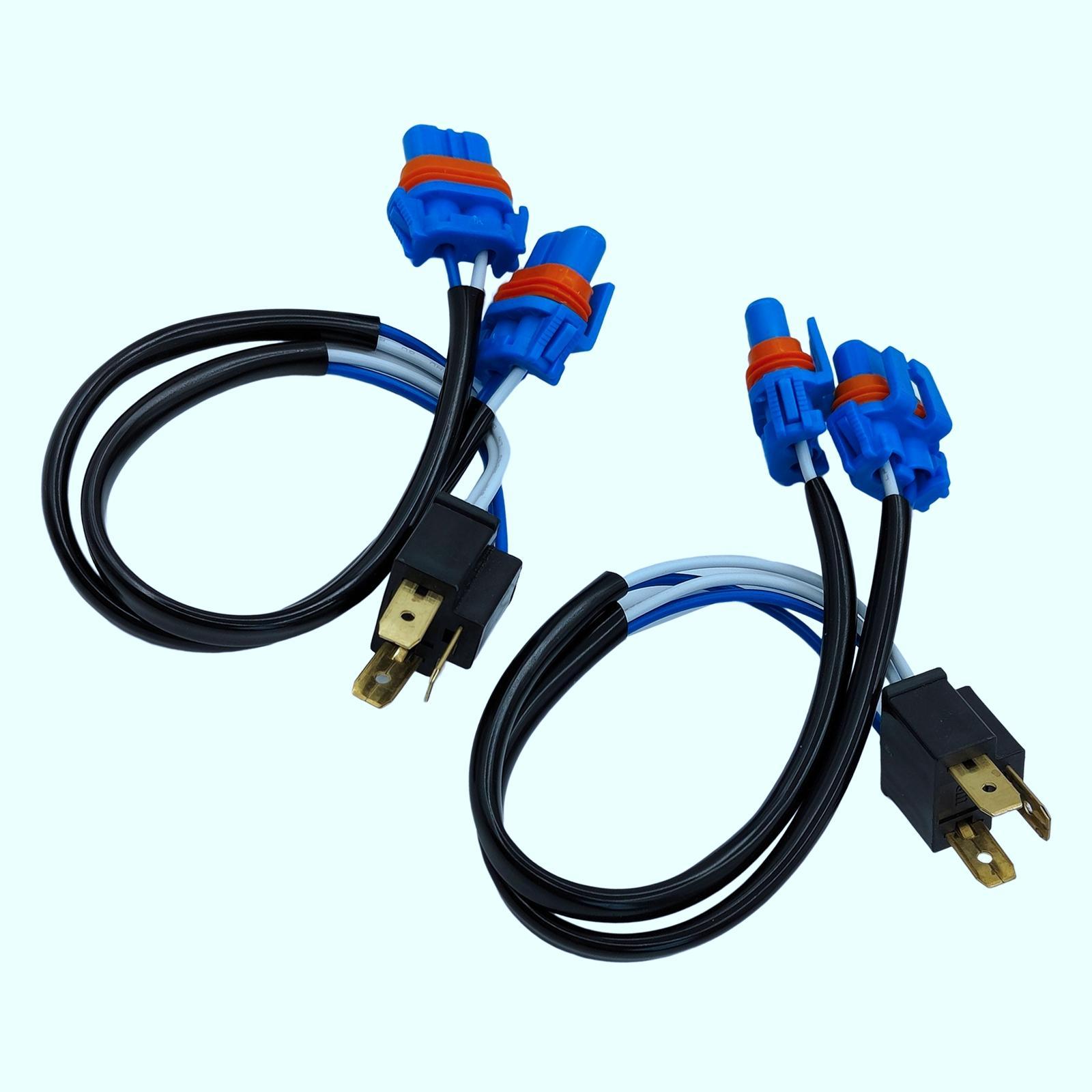 H4 to 9006 / 9005 Headlight Bulb Conversion Sockets Adapter 100W for Car Truck SUV Van