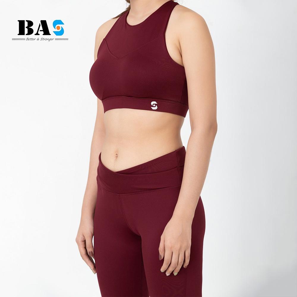 Quần dài legging tập yoga gym aerobic nữ chất thun mịn co giãn thấm hút mồ hôi - QD40042