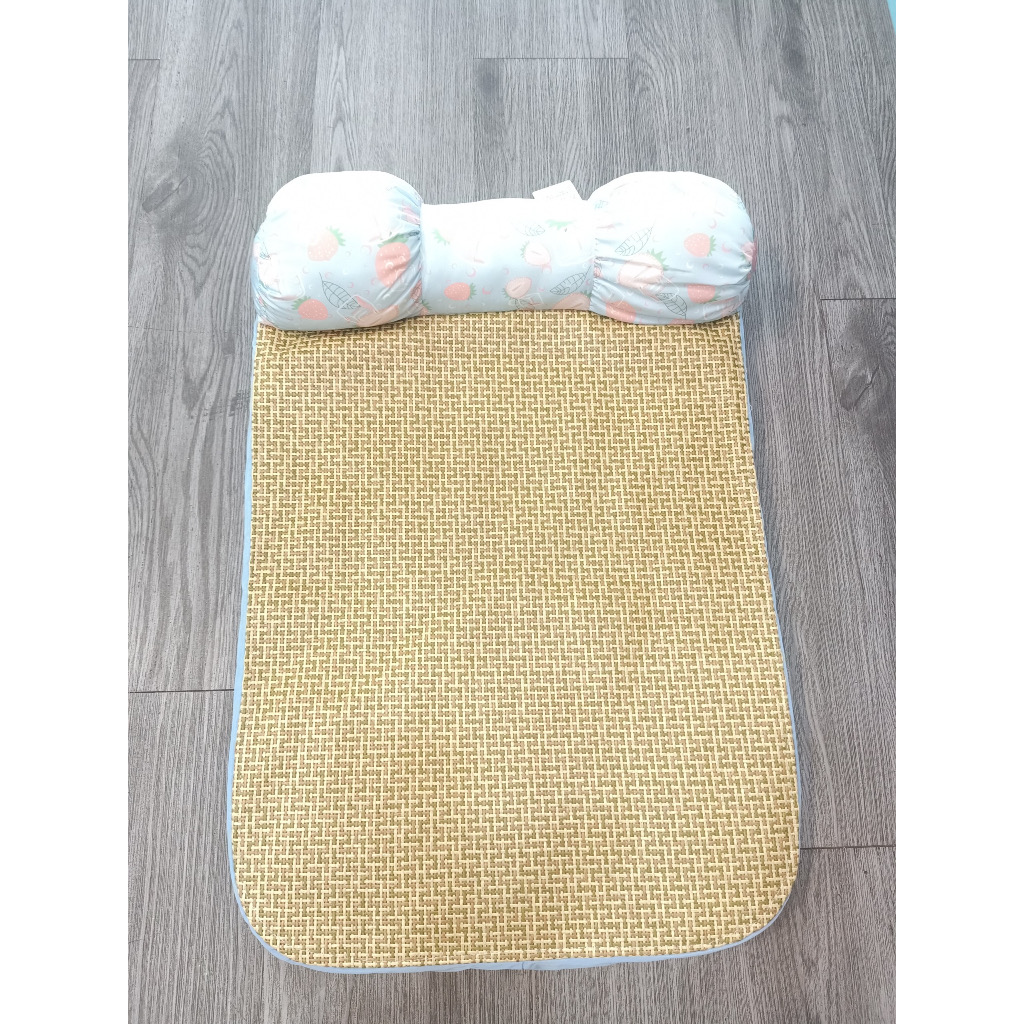Đệm hè chữ nhật hình gối nơ cho thú cưng