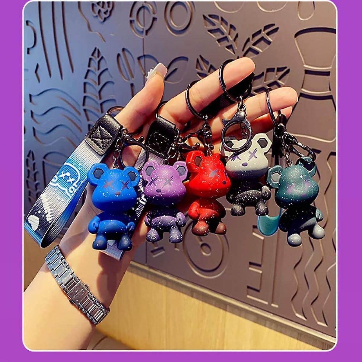 Móc Khóa Hình Chú Gấu Bearbrick Galaxy Đáng Yêu Thời Trang