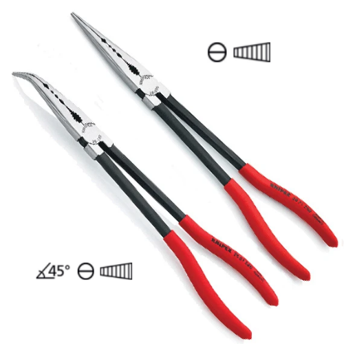 Kìm Knipex Mũi Dài để Kẹp Uốn Gắp trong cơ khí và ô tô Dài 280mm 28 71 280/ 28 81 280