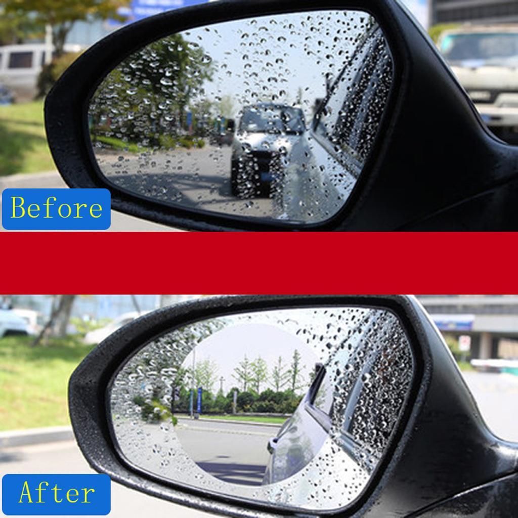 2- Car Anti Fog Film Rear View Mirror Waterproof Protective Sticker L