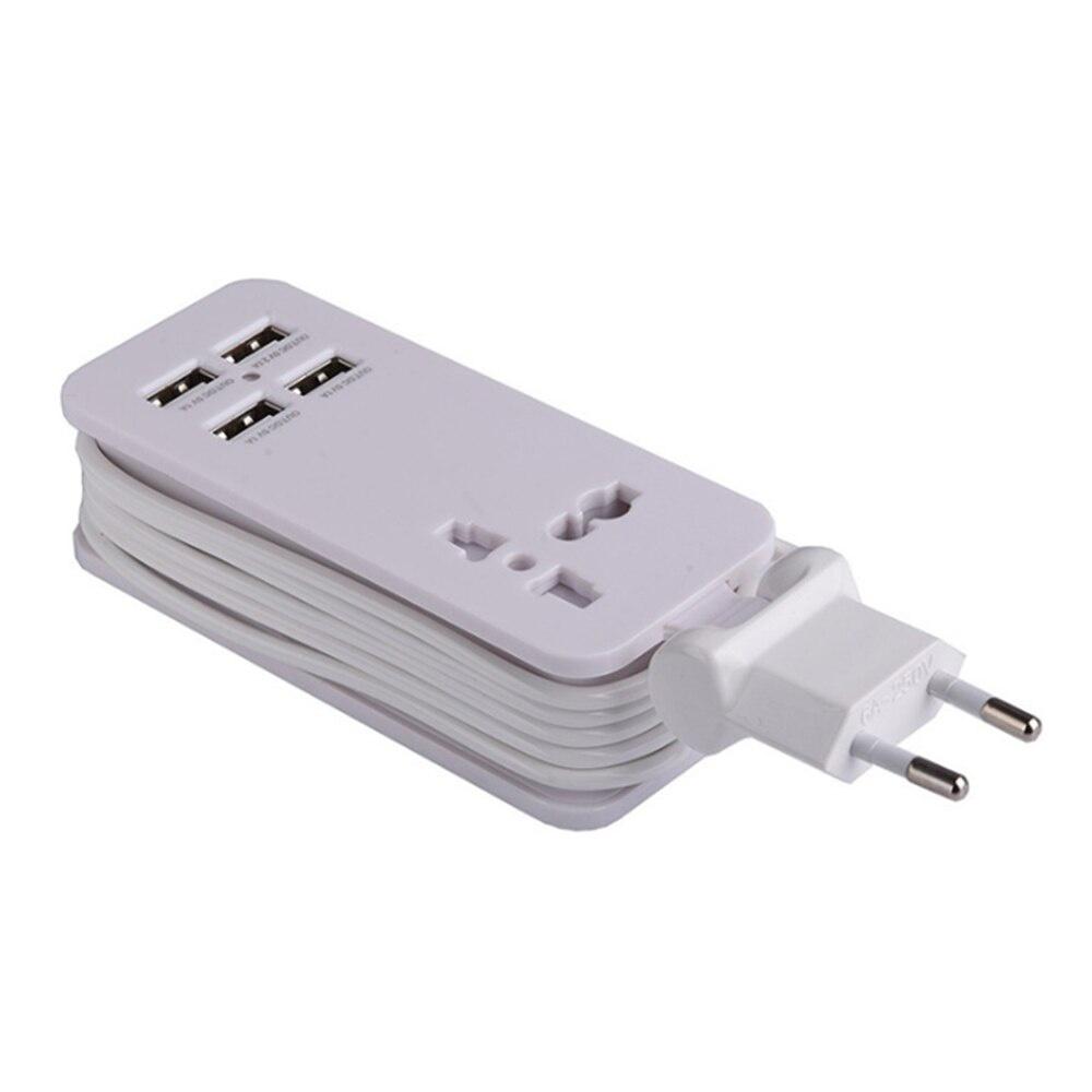 Ổ cắm USB 1.5m để sạc điện thoại 5V 4.2A phích cắm thông minh châu Âu ,ổ cắm sạc USB đa chức năng tiện dụng khi đi du lịch.