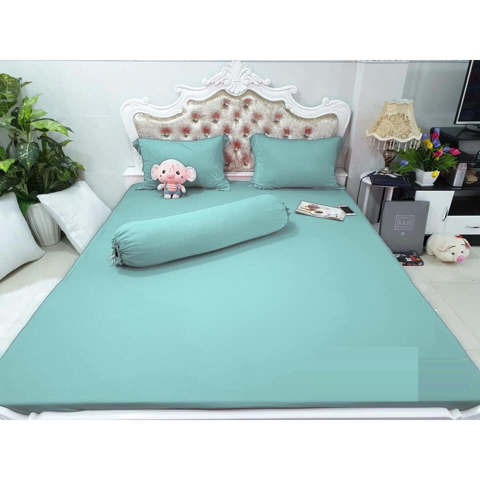 Bộ Drap Thun Lạnh Hàn Quốc- Matcha