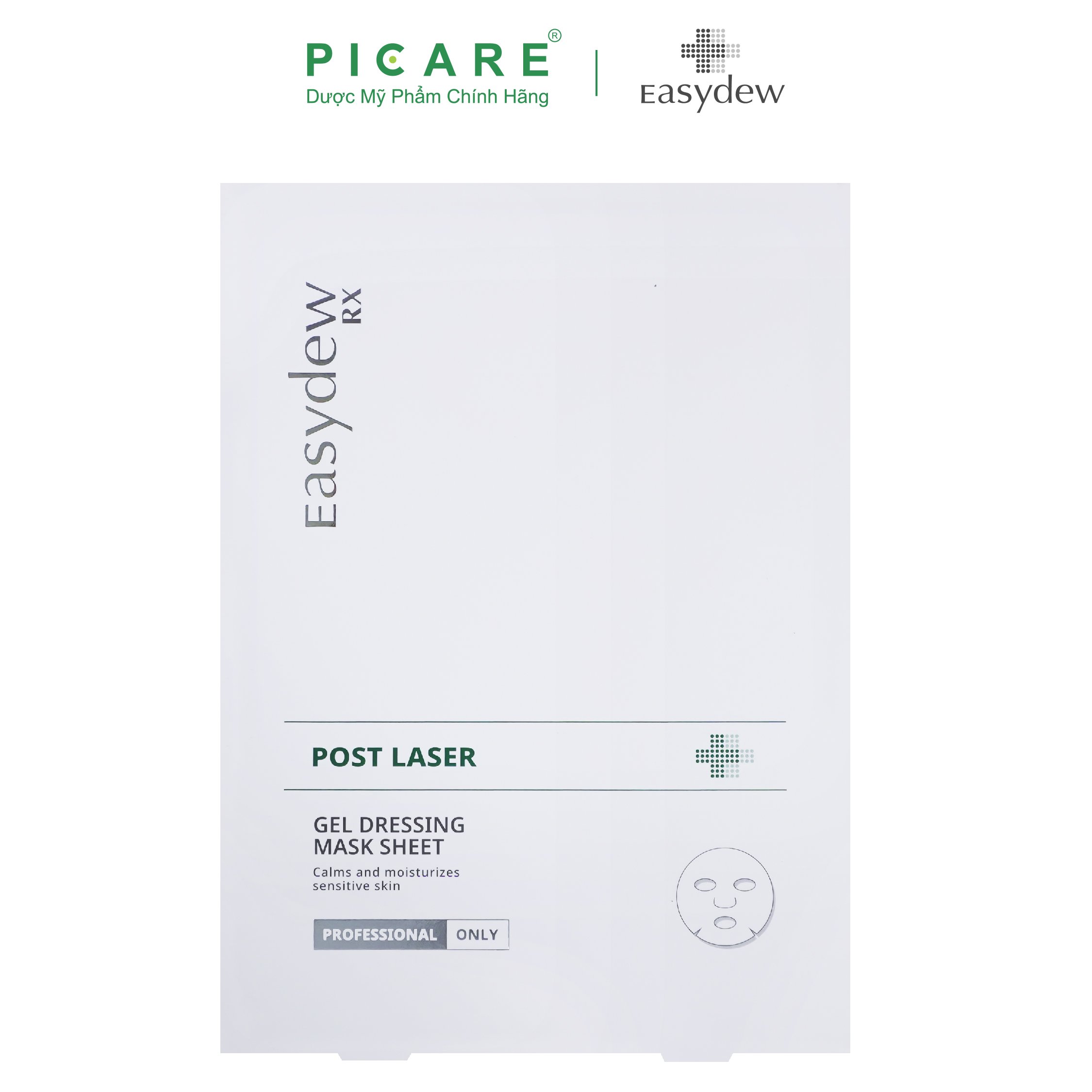 Mặt Nạ Easydew Rx Phục Hồi, Giảm Kích Ứng Post Laser Gel Dessing Mask Sheet (1 cái)