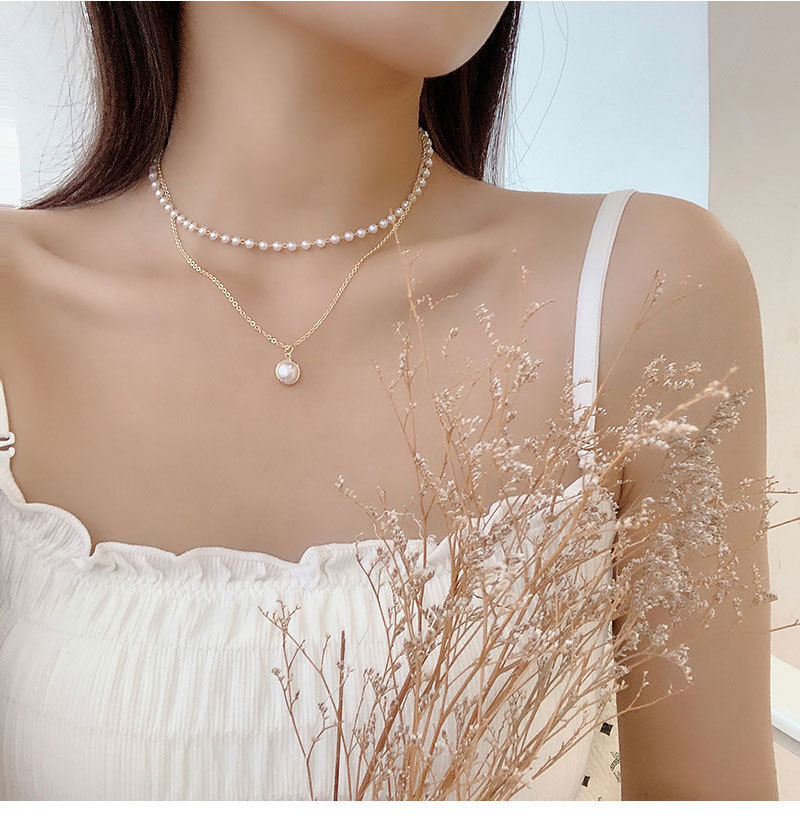 Dây chuyền choker ngọc trai