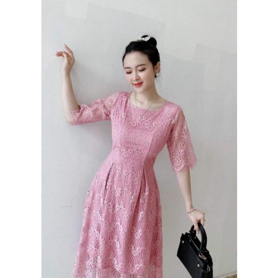 ĐẦM XÒE REN GỢN SÓNG TAY LỠ